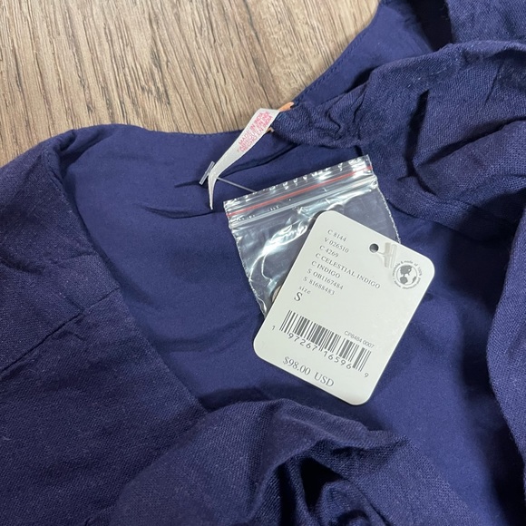 NWT Free People Vintage Summer Midi Dress— celestial indigo - Picture 7 of 7